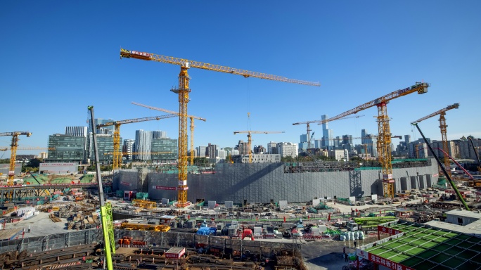 北京城市基建 建筑工地延时