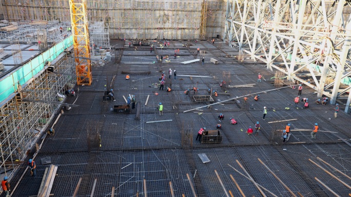 北京城市基建 建筑工地延时