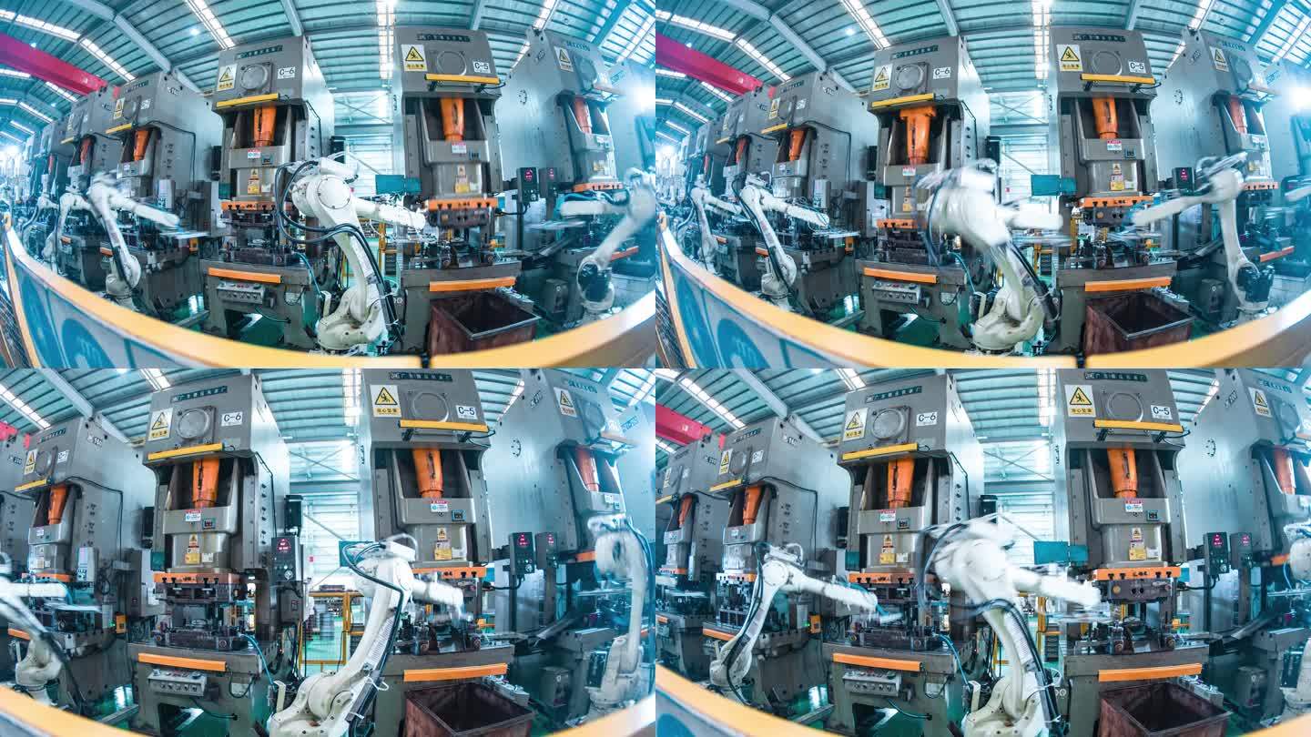 智能机器人 机器臂延时摄影