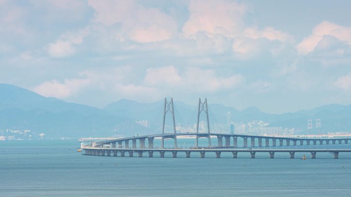 【4K延时】港珠澳大桥中国结