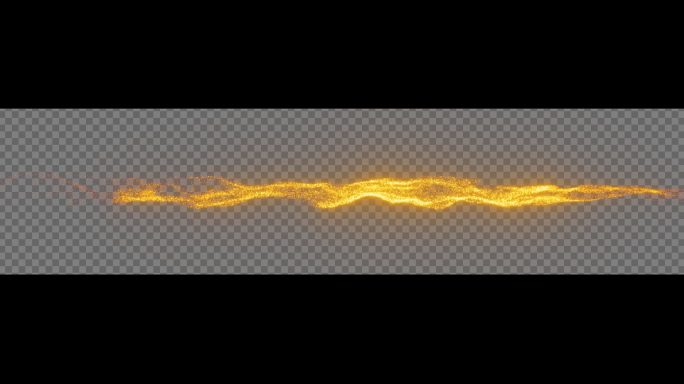4K金色粒子飘动（带通道alpha）