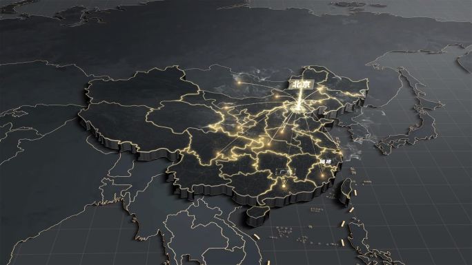 北京辐射全国地图