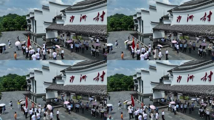 最新沙洲提质改造后最新人流素材