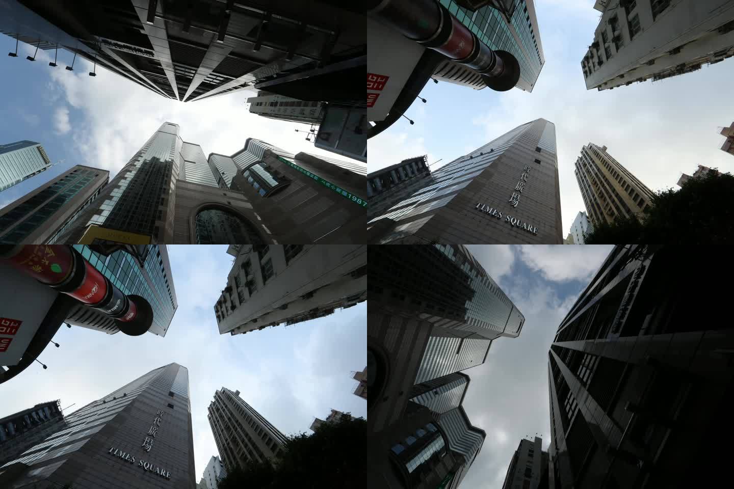 时代广场大厦仰拍间格摄影（3条）