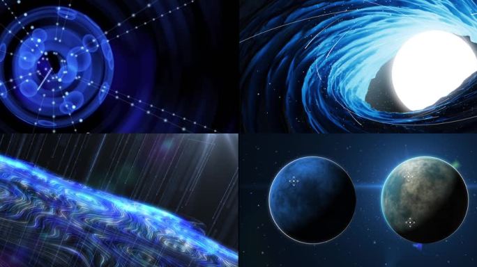 科技粒子星球信息漩涡视频
