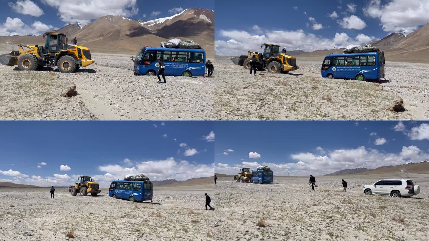 西藏河道铲车救公交