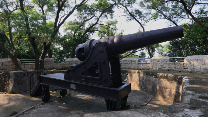 广州南沙区虎门炮台旧址蒲州山炮台1号炮台
