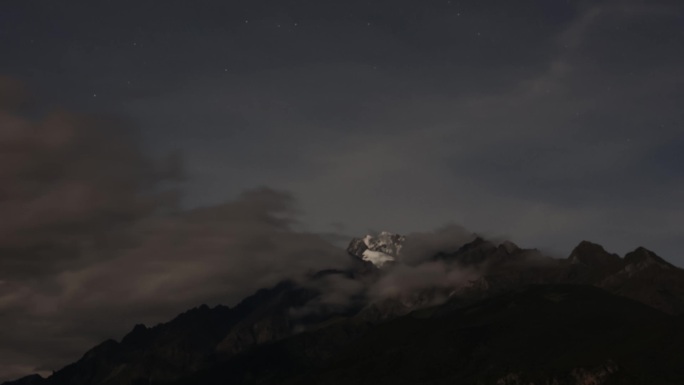 雪山星空延时