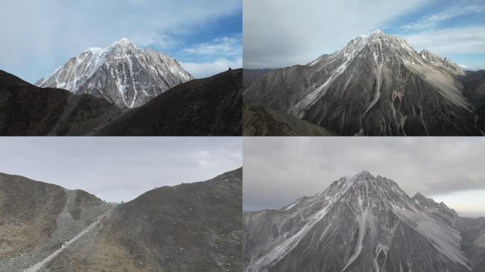 四川文旅甘孜雅拉近距离雅拉雪山航拍4K