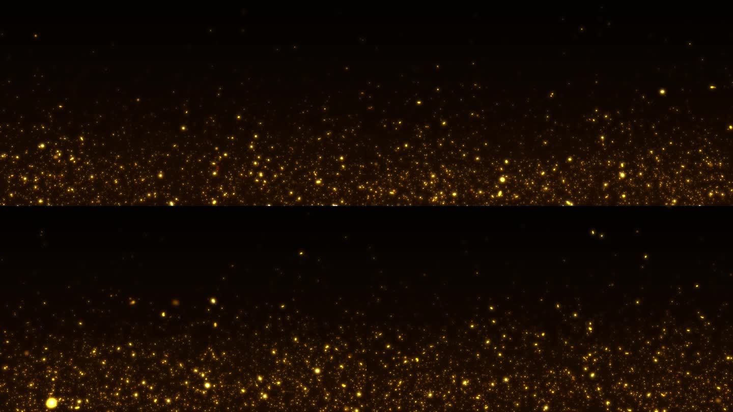 4K金色唯美亮片粒子-无缝循环