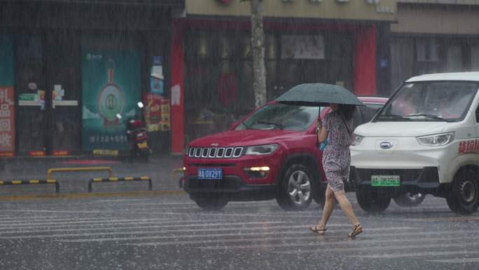 6K暴雨中过斑马线的中年女性【50P]