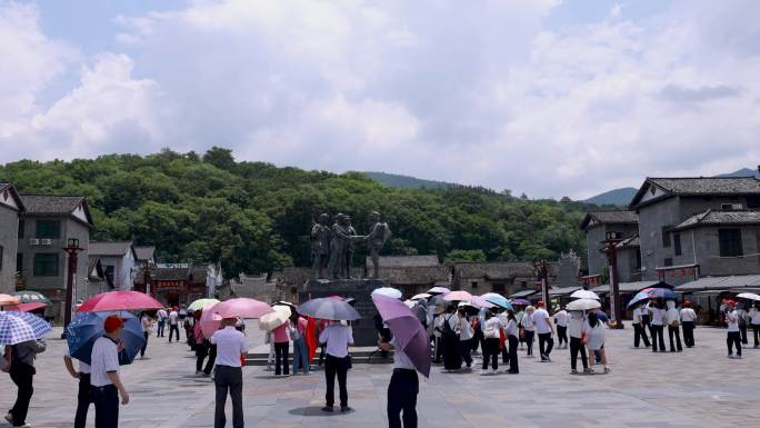 沙洲民俗广场人流延时