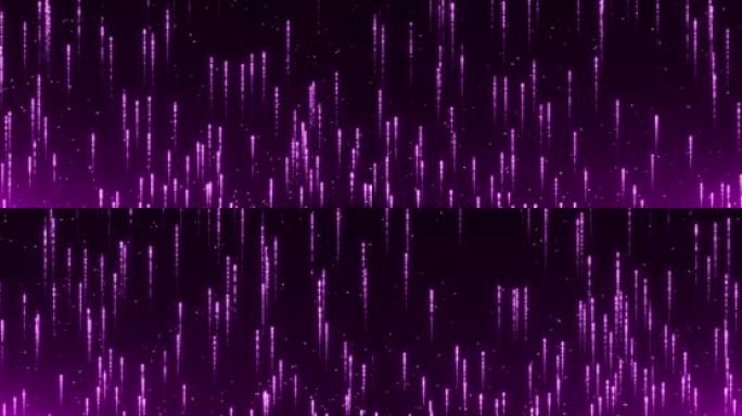 紫色宽屏粒子线条流动