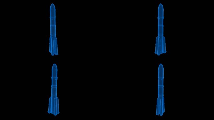 全息素材 火箭