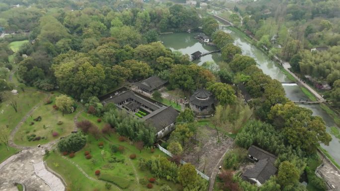 浙江绍兴兰亭景区水墨烟雨江南拍摄