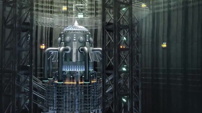 火箭发射器宇宙飞船启动动画概念科幻场景