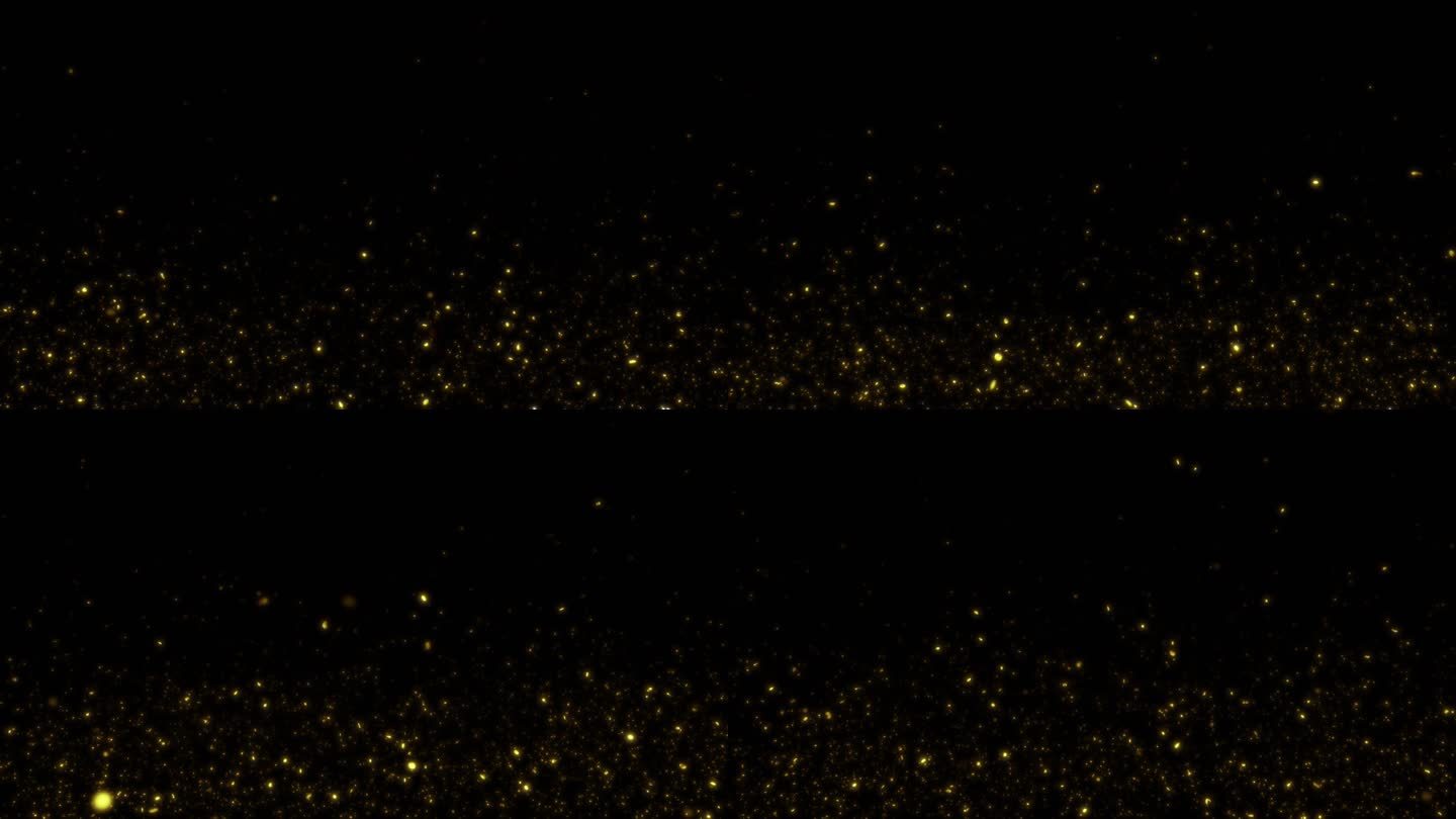 4K金色唯美亮片粒子-无缝循环带透明通道