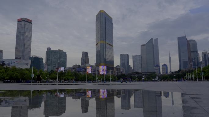 雨后广州珠江新城建筑群合集
