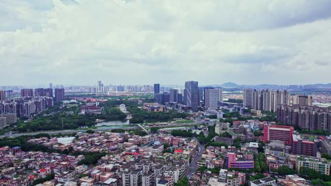 佛山顺德北滘老城区大全景航拍（4K）