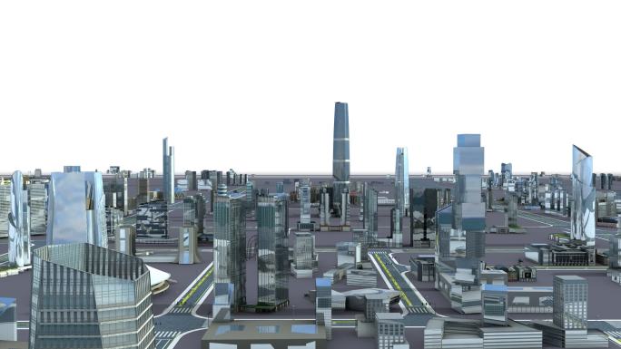 城市 生长 建筑 动画 楼房 高楼 发展