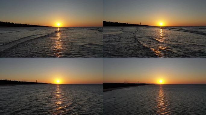 海上日出日落