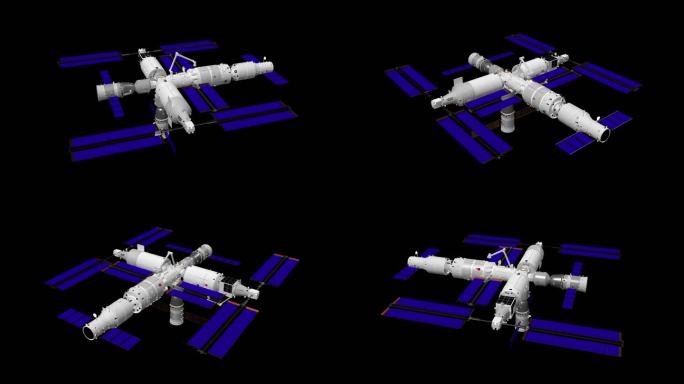 全息素材 中国空间站1