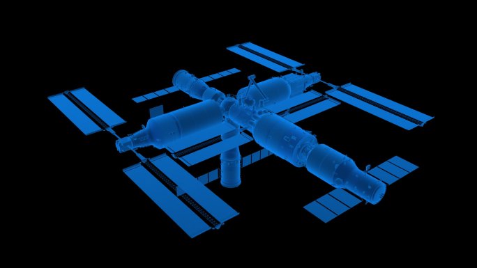 全息素材 中国空间站2