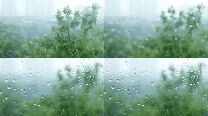 雨天伤感玻璃水滴