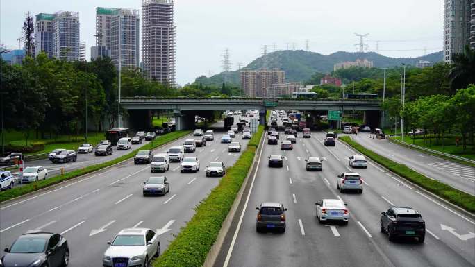 深圳罗湖布心路车流延时2/2