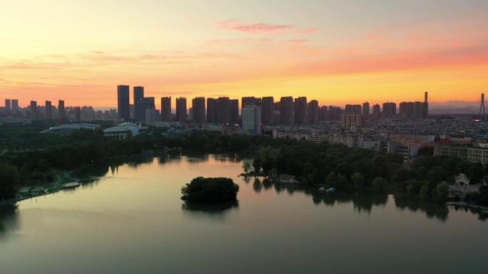 安徽 安庆 城市 航拍 大景 珍贵 美景