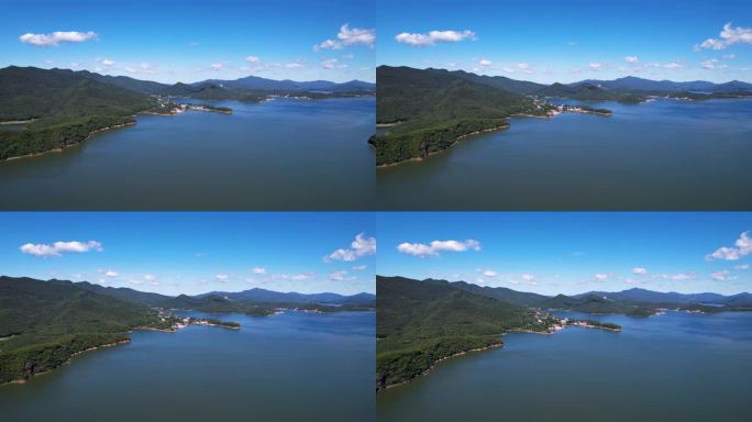 吉林市松花湖夏季自然风光航拍