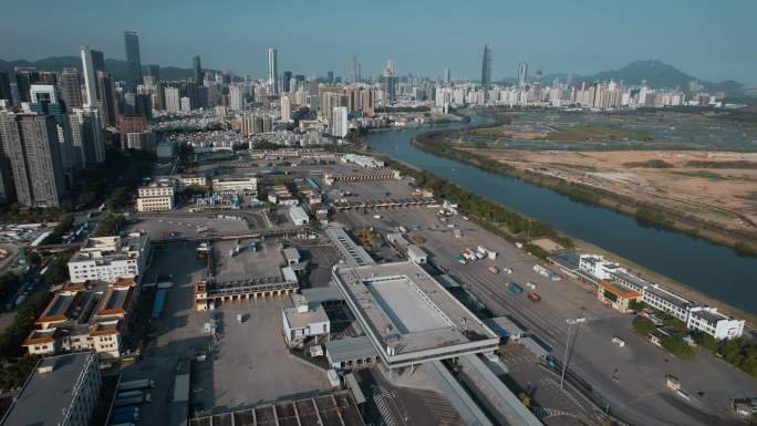 深圳福田河套视频深圳河深港保税区货场