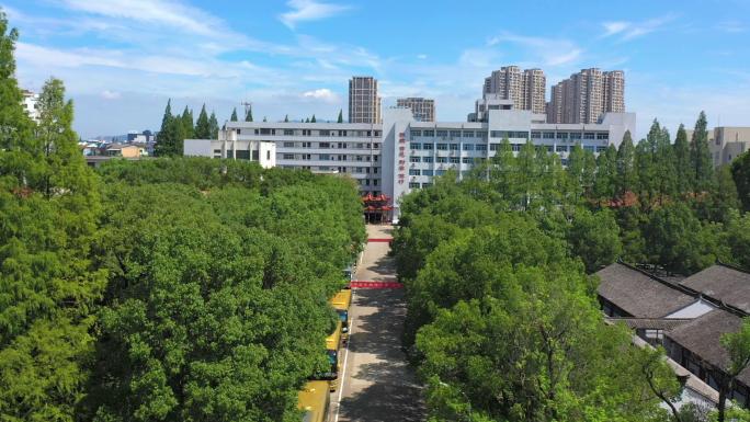 安徽省安庆市师范学院 学校 大学 航拍