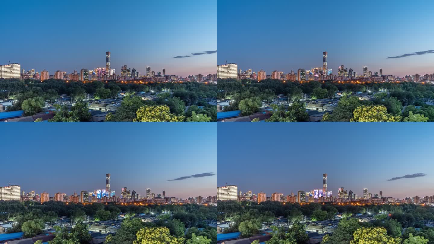 北京CBD夜景延时