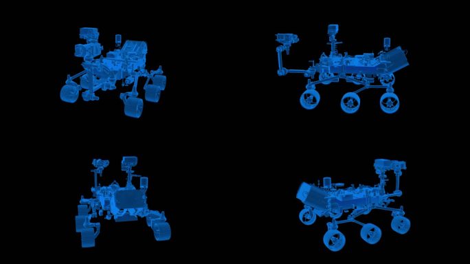 全息素材 毅力号火星车 探测车