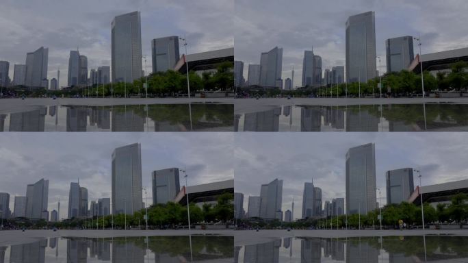 2023雨后广州珠江新城建筑群股