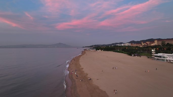 海边沙滩日出朝霞