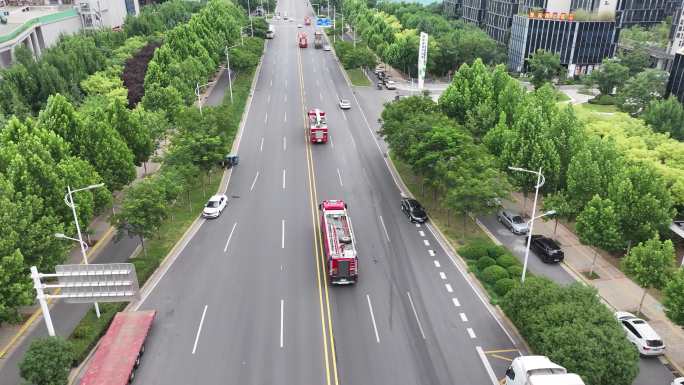 消防救援 消防车出勤 消防车  消防演习