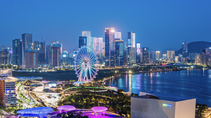 深圳宝安欢乐港湾夜景