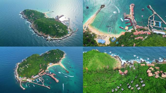 海南分界洲岛旅游区航拍4K