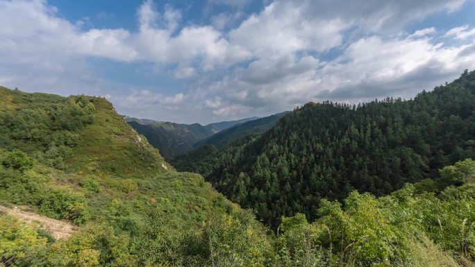 山西大同龙山风光延时视频