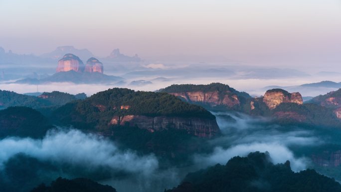 广东韶关丹霞山 红色砂岩 丹霞