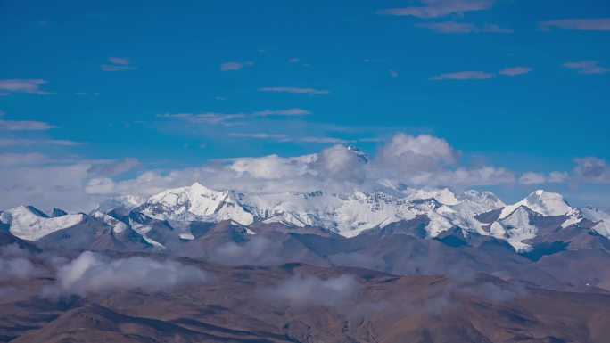 珠峰延时 冰川雪山