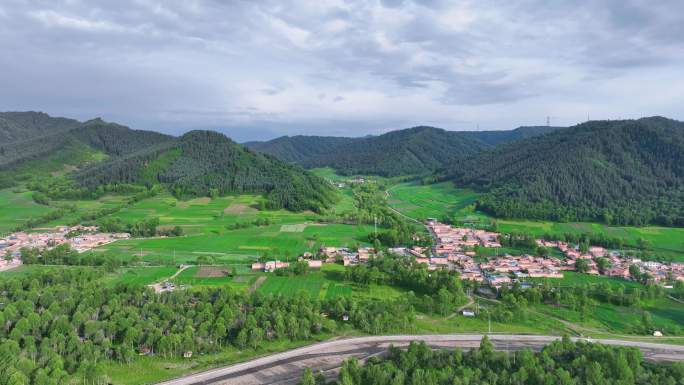 高原美丽乡村生态文明高低地