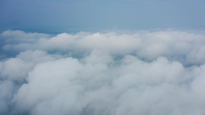 4K航拍云层云端之上空镜头