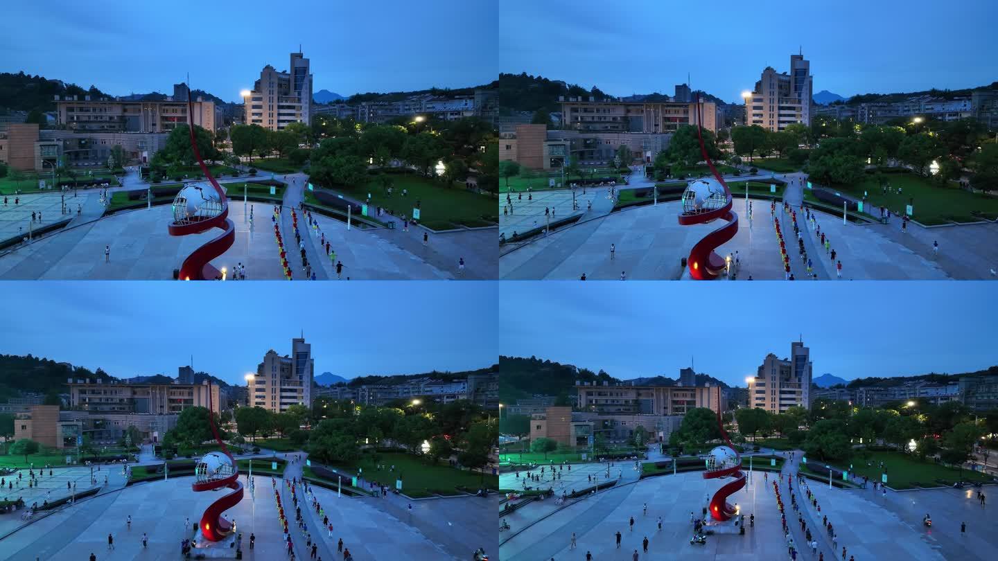 杭州建德新安江广场 夜景