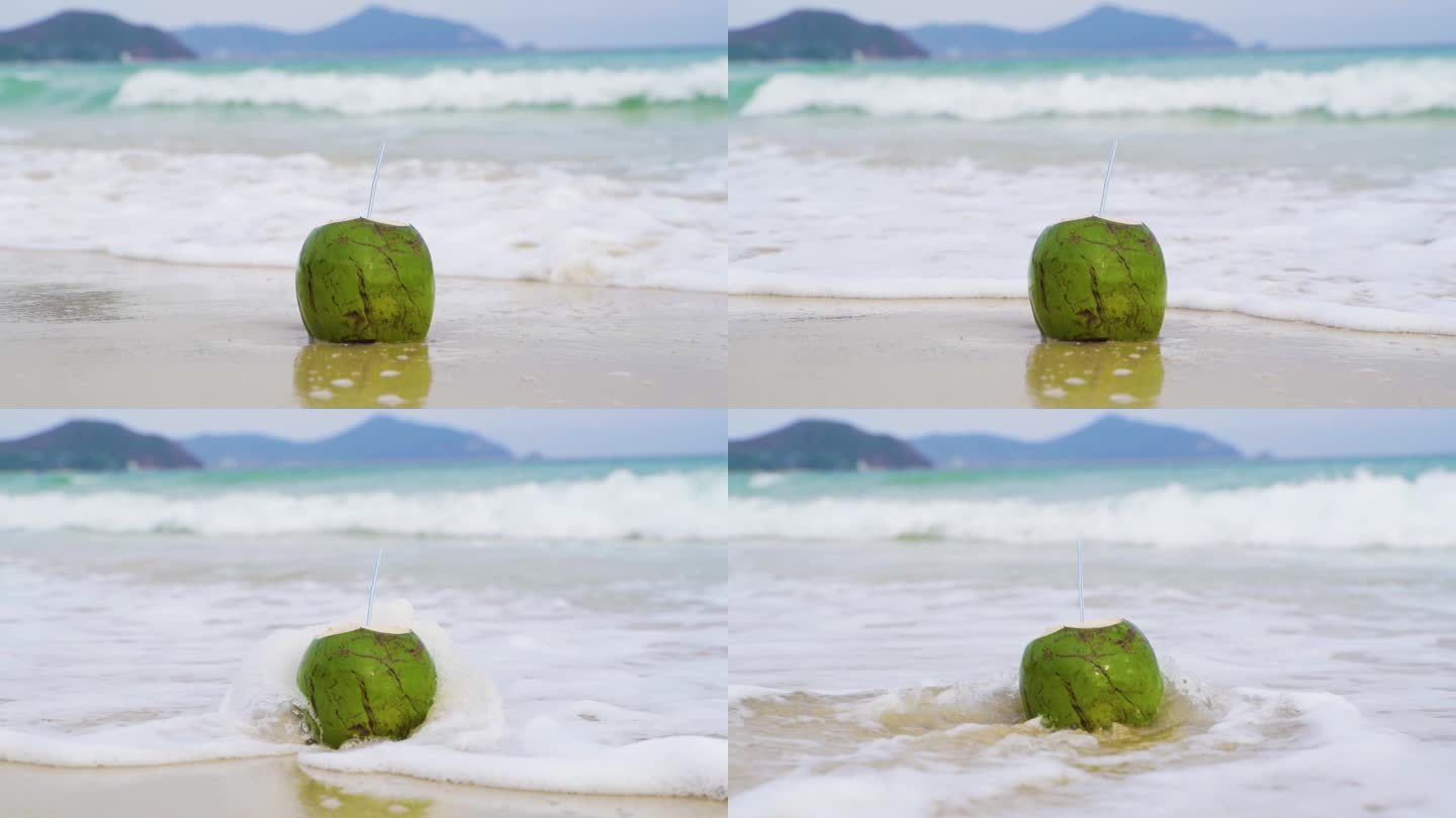 07沙滩 海浪 椰子