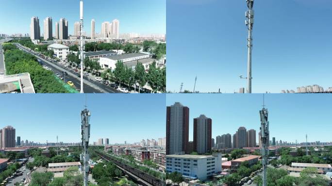 中国铁塔 5g信号塔 实拍 信号基站
