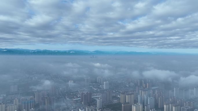 西安城市云海