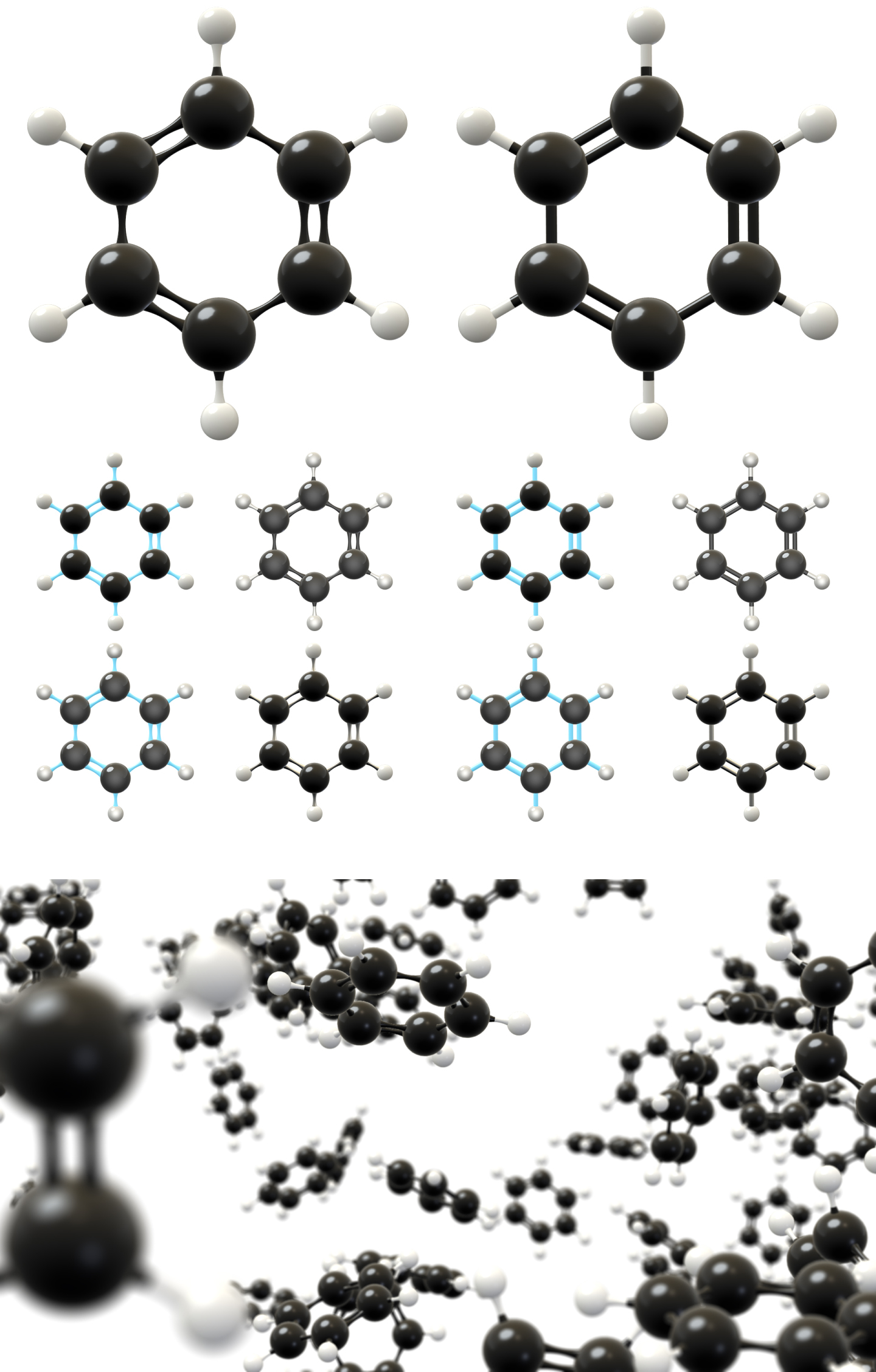 苯分子动画